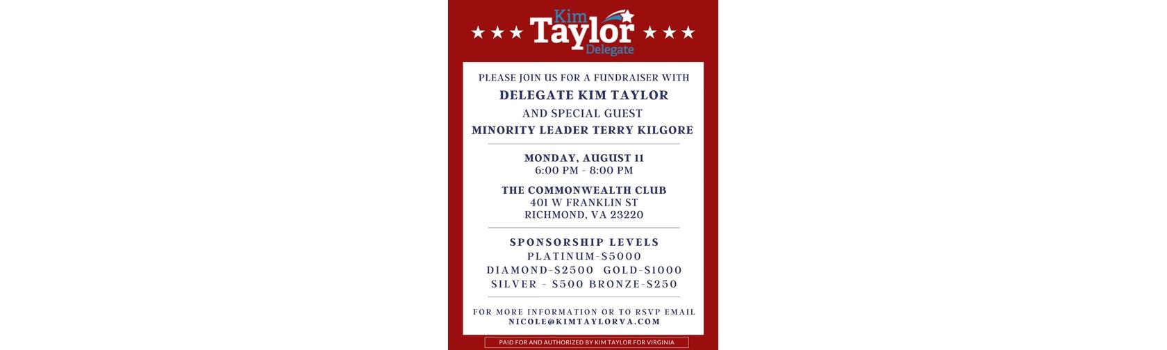 Kim Taylor Fundraiser at the Commonwealth Club