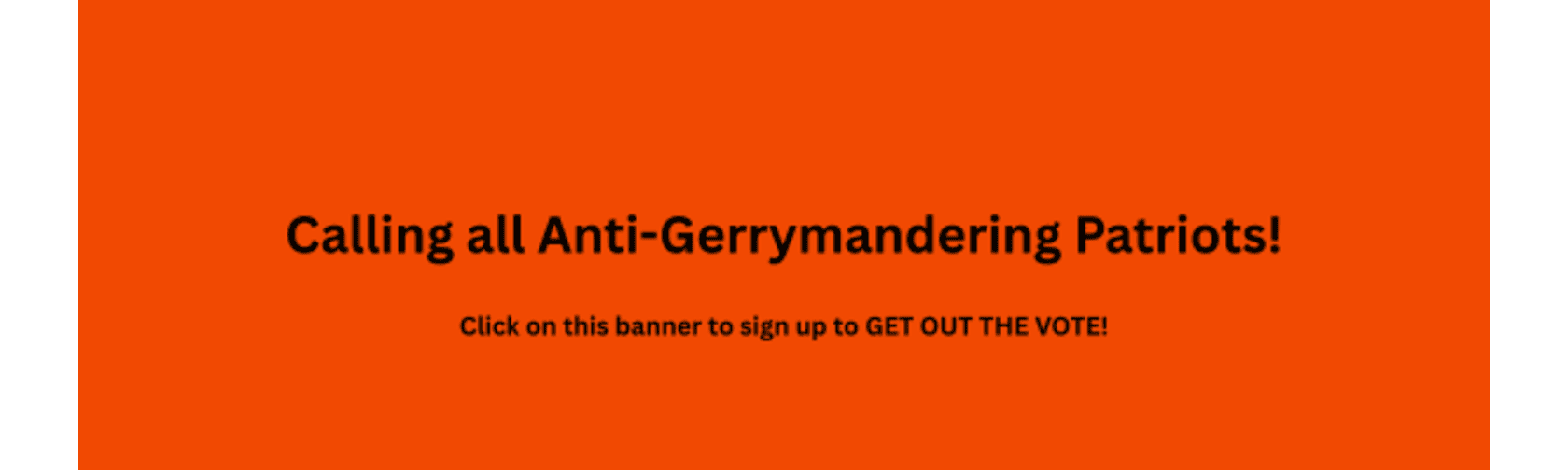 Get out the vote on redistricting